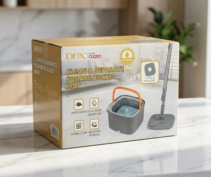 Denx - Clean & Separate Square Bucket Mop